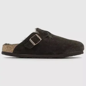 Womens BIRKENSTOCK Boston Shearling Clogs Mocca