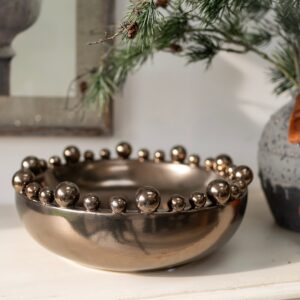 Bronze Bobble Edged Bowl