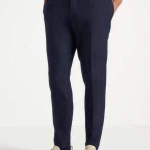Hubert - Slim Fit Tailored Trousers - Navy