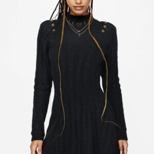 Dream Ribbed Skater Knit Dress