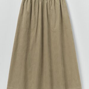 Organic Cord Pull On Skirt | Spelt