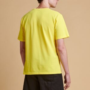 Mens Breathable TShirt Plastic Free Plain Yellow