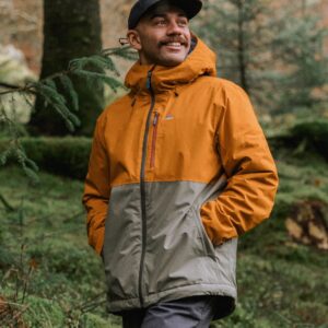 Eclipse Insulated Waterproof Jacket - Retro Orange/Dusty Olive
