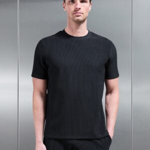 Pleated T-Shirt in Black