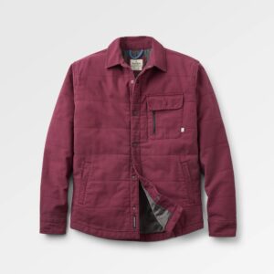 Taranaki Canvas Quilted Overshirt - Fig