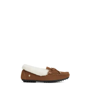 Henley Slipper - Shearling Lined Tan Suede