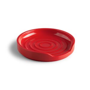 Zeal Round Spoon Rest, Red