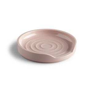 Zeal Round Spoon Rest, Rose Pink