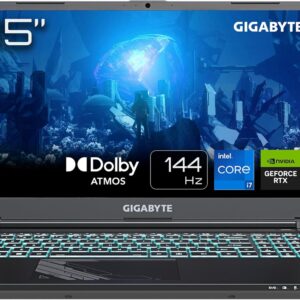 Gigabyte Gaming Laptop G5 - 13th Generation H-Series i7 16GB DDR5 RAM 1TB SSD Backlit KB NVIDIA RTX 4050 Graphics 15.6" 144Hz FHD Screen