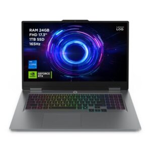Lenovo Gaming Laptop LOQ 17 - Brand New 13th Generation H-Series i7 24GB DDR5 RAM 1TB SSD RGB Backlit KB 8GB NVIDIA RTX 5060 Graphics 17.3" 165Hz IPS FHD Screen